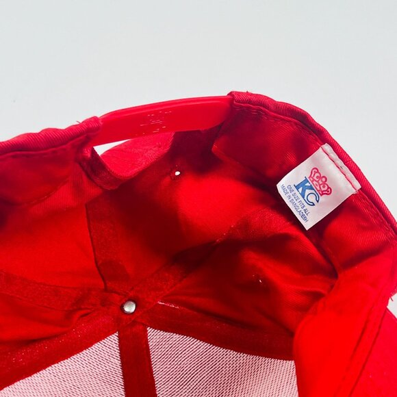 Vintage Hedman Husler Hedders Red Snapback Adjustable Baseball Cap - Picture 3 of 4